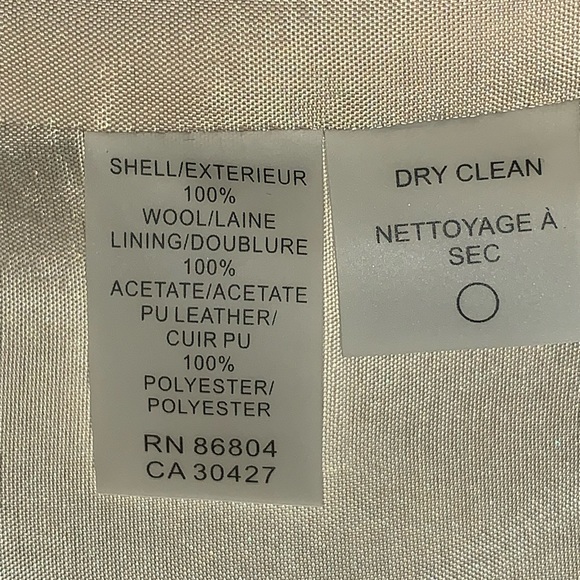 MAGASCHONI wool sheath dress with PU leather trim - Picture 10 of 10